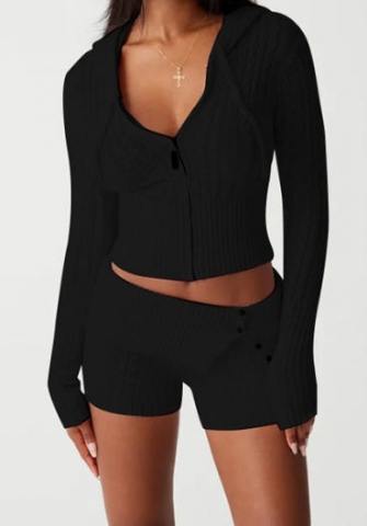 (Real Image)2023 Styles Women Sexy&Fashion Autumn/Winter TikTok&Instagram Styles Sweater Short Two Piece Suit