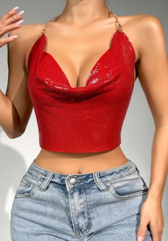 (Real Image)2023 Styles Women Sexy&Fashion Autumn/Winter TikTok&Instagram Styles Sequins Tops