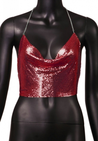 (Red)2023 Styles Women Sexy&Fashion Autumn/Winter TikTok&Instagram Styles Sequins Tops