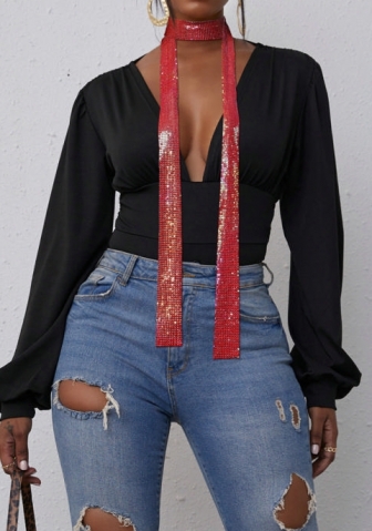 (Only Scarf)(Colorful&Red)2023 Styles Women Sexy&Fashion Autumn/Winter TikTok&Instagram Styles Sequins Scarf