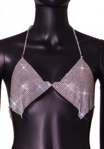 (White)2023 Styles Women Sexy&Fashion Autumn/Winter TikTok&Instagram Styles Sequins Bar Tops