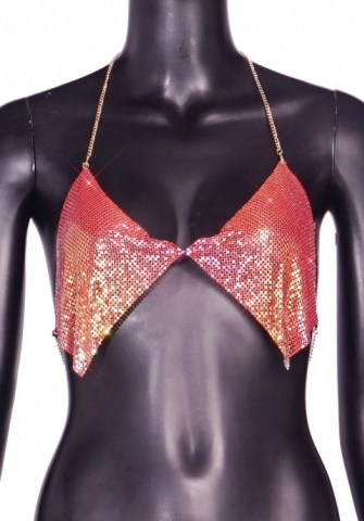 (Colorful)2023 Styles Women Sexy&Fashion Autumn/Winter TikTok&Instagram Styles Sequins Bar Tops