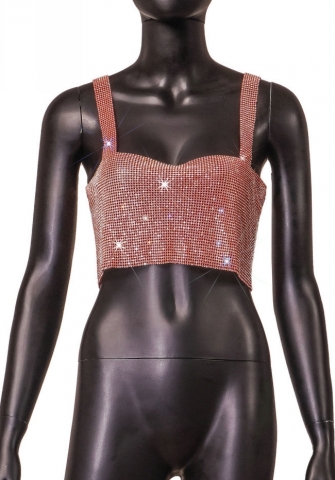 (Apricot)2023 Styles Women Sexy&Fashion Autumn/Winter TikTok&Instagram Styles Sequins Strap Tank Tops