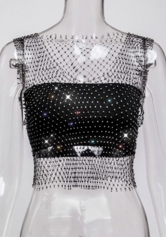 (Black)2023 Styles Women Sexy&Fashion Autumn/Winter TikTok&Instagram Styles Sequins V Neck Tops