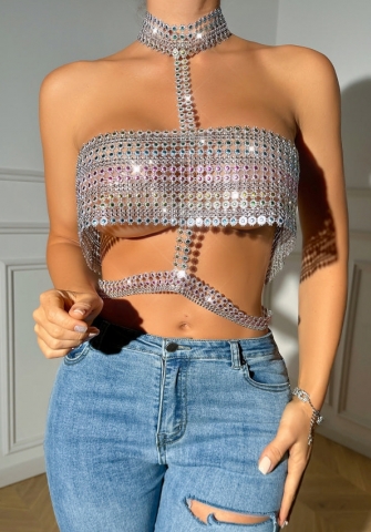(Only Tops,Colorful)2023 Styles Women Sexy&Fashion Autumn/Winter TikTok&Instagram Styles Sequins Tops