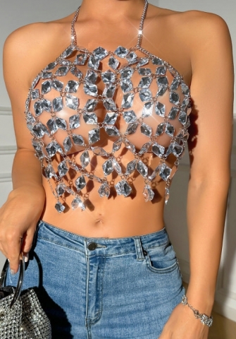 (Only Tops，Silver)2023 Styles Women Sexy&Fashion Autumn/Winter TikTok&Instagram Styles Sequins Tops