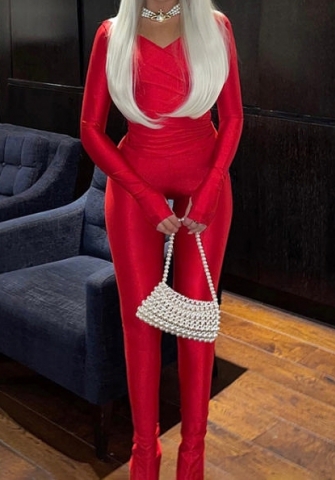 (Real Image)2023 Styles Women Sexy&Fashion Autumn/Winter TikTok&Instagram Styles Silk Two Piece Suit