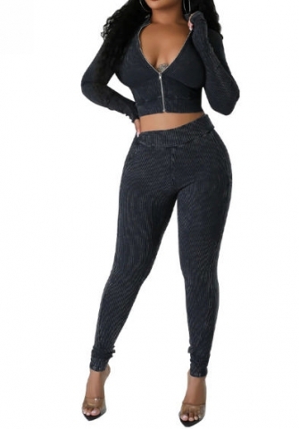 (Real Image)2023 Styles Women Sexy&Fashion Autumn/Winter TikTok&Instagram Styles Front Zipper Two Piece Suit