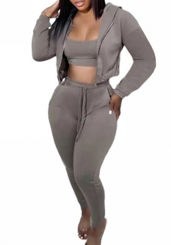 (Real Image)2023 Styles Women Sexy&Fashion Autumn/Winter TikTok&Instagram Styles Hoodie Three Piece Suit