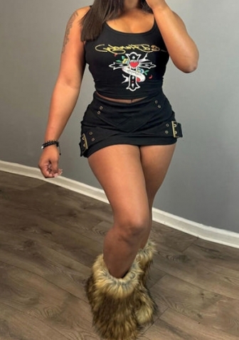 (Only Bottom)(Black)2023 Styles Women Sexy&Fashion Autumn/Winter TikTok&Instagram Styles Skirts