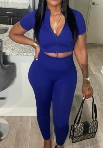 (Blue)2023 Styles Women Sexy&Fashion Autumn/Winter TikTok&Instagram Styles Short Two Piece Suit