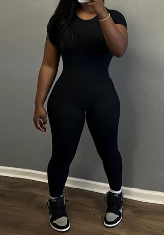 (Real Image)2023 Styles Women Sexy&Fashion Autumn/Winter TikTok&Instagram Styles Short Sleeve Backless Jumpsuit