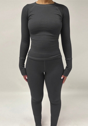 (Gray)2023 Styles Women Sexy&Fashion Autumn/Winter TikTok&Instagram Styles Irregular Two Piece Suit