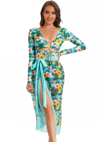 (Real Image)2024 Styles Women Sexy&Fashion Sprint/Summer TikTok&Instagram Styles Bech Dress(One Piece Swimwear+Skirts)