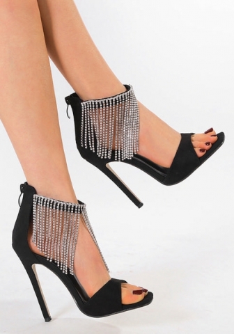 (Real Image)2024 Styles Women Sexy&Fashion Sprint/Summer TikTok&Instagram Styles Tassel High Heels