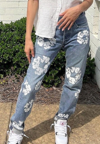 (Only Bttom)(Real Image)2024 Styles Women Sexy&Fashion Sprint/Summer TikTok&Instagram Styles Jeans Long Pants