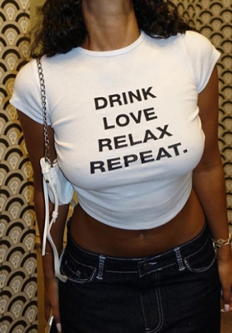 (Real Image)2024 Styles Women Sexy&Fashion Sprint/Summer TikTok&Instagram Styles Print Letter Tank Tops