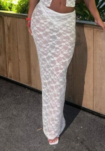 (Only Bottom,White)2024 Styles Women Sexy&Fashion Sprint/Summer TikTok&Instagram Styles Lace Skirts