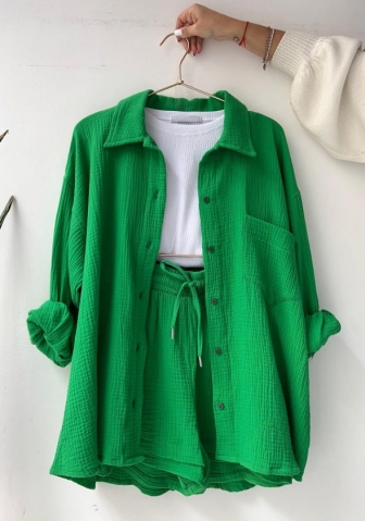 (Real Image)2024 Styles Women Sexy&Fashion Sprint/Summer TikTok&Instagram Casual Two Piece Suit