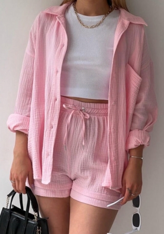 (Pink)2024 Styles Women Sexy&Fashion Sprint/Summer TikTok&Instagram Casual Two Piece Suit