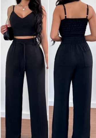 (Black)2024 Styles Women Sexy&Fashion Sprint/Summer TikTok&Instagram Styles Two Piece Suit