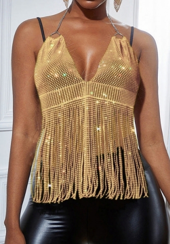 (Real Image)2024 Styles Women Sexy&Fashion Sprint/Summer TikTok&Instagram Styles Sequins Tops