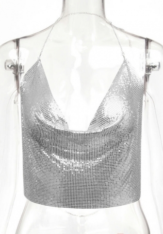 (Real Image)2024 Styles Women Sexy&Fashion Sprint/Summer TikTok&Instagram Styles Sequins Tank Tops