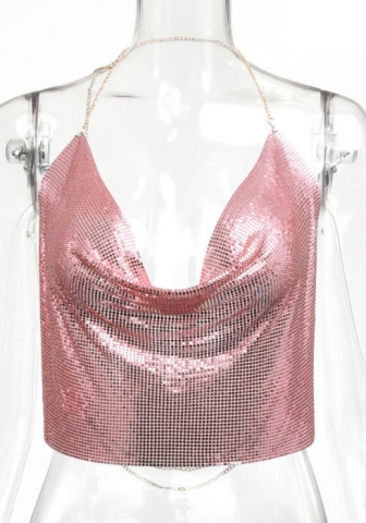 (Real Image)2024 Styles Women Sexy&Fashion Sprint/Summer TikTok&Instagram Styles Sequins Tank Tops