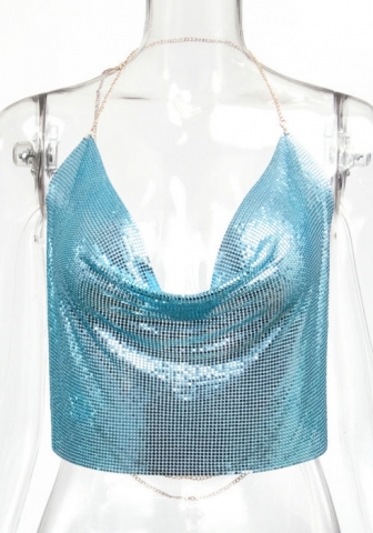 (Real Image)2024 Styles Women Sexy&Fashion Sprint/Summer TikTok&Instagram Styles Sequins Tank Tops