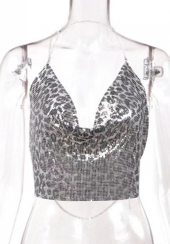 (Real Image)2024 Styles Women Sexy&Fashion Sprint/Summer TikTok&Instagram Styles Sequins Tank Tops