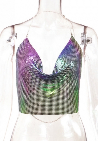 (Real Image)2024 Styles Women Sexy&Fashion Sprint/Summer TikTok&Instagram Styles Sequins Tank Tops