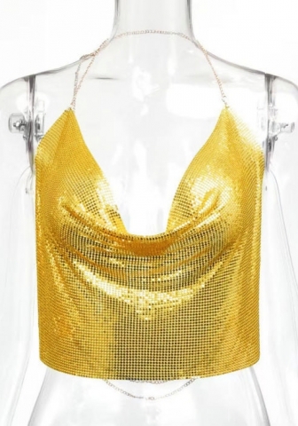 (Real Image)2024 Styles Women Sexy&Fashion Sprint/Summer TikTok&Instagram Styles Sequins Tank Tops