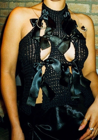 (Black)2024 Styles Women Sexy&Fashion Sprint/Summer TikTok&Instagram Styles Sweater Tassel Tops