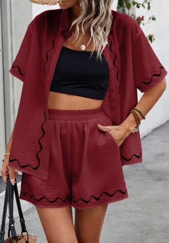 (Real Image)2024 Styles Women Sexy&Fashion Sprint/Summer TikTok&Instagram Bohemian Styles Short Two Piece Suit