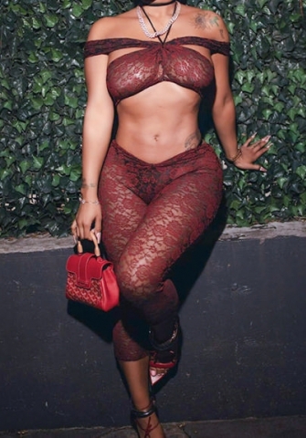 (Not Handbag)(Real Image)2024 Styles Women Sexy&Fashion Sprint/Summer TikTok&Instagram Lace Two Piece Suit