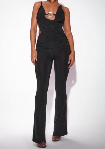 (Real Image)2024 Styles Women Sexy&Fashion Sprint/Summer TikTok&Instagram Strap Backless Jumpsuit