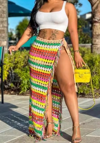 (Only Skirts,Not Tops)(Orange)2024 Styles Women Sexy&Fashion Sprint/Summer TikTok&Instagram Sweater Skirts