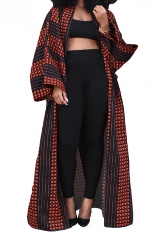 (Real Image)2024 Styles Women Sexy&Fashion Sprint/Summer TikTok&Instagram Print Open Coats