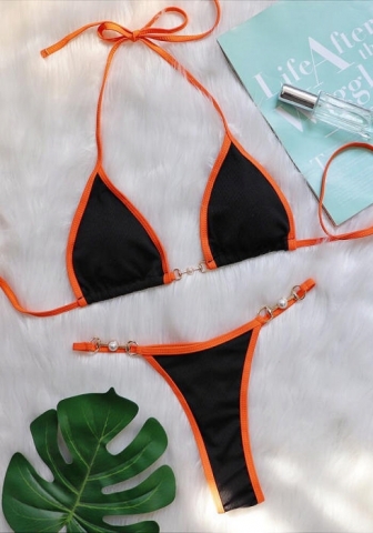 (Real Image)2024 Styles Women Sexy&Fashion Sprint/Summer TikTok&Instagram Sequin&Rhinestones Bikini Set