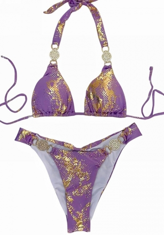 (Real Image)2024 Styles Women Sexy&Fashion Sprint/Summer TikTok&Instagram Sequin&Rhinestones Bikini Set