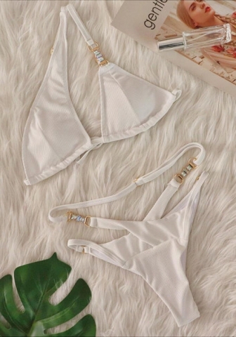 (Real Image)2024 Styles Women Sexy&Fashion Sprint/Summer TikTok&Instagram Sequin&Rhinestones Bikini Set