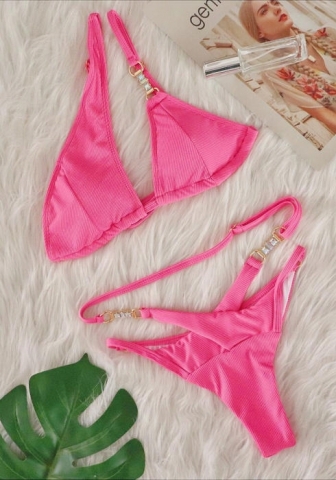 (Real Image)2024 Styles Women Sexy&Fashion Sprint/Summer TikTok&Instagram Sequin&Rhinestones Bikini Set