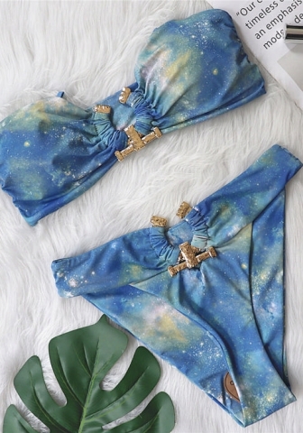 (Real Image)2024 Styles Women Sexy&Fashion Sprint/Summer TikTok&Instagram Sequin&Rhinestones Bikini Set