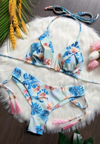 (Real Image)2024 Styles Women Sexy&Fashion Sprint/Summer TikTok&Instagram Print Bikini Set