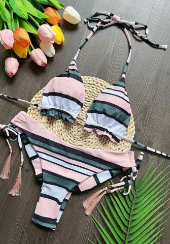 (Real Image)2024 Styles Women Sexy&Fashion Sprint/Summer TikTok&Instagram Print Bikini Set