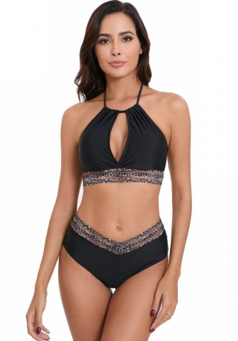 (Real Image)2024 Styles Women Sexy&Fashion Sprint/Summer TikTok&Instagram Black Bikini Set