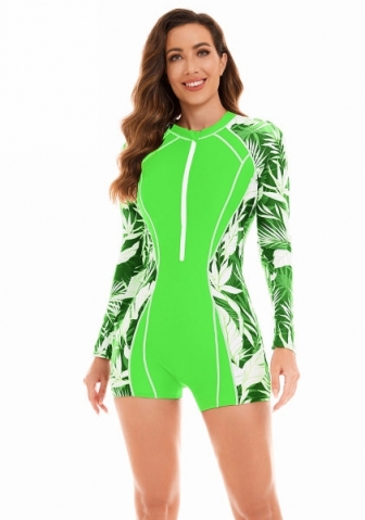 (Real Image)2024 Styles Women Sexy&Fashion Sprint/Summer TikTok&Instagram Print Surfing Wetsuit Sun-proof Swimwear