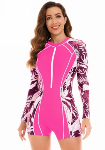 (Real Image)2024 Styles Women Sexy&Fashion Sprint/Summer TikTok&Instagram Print Surfing Wetsuit Sun-proof Swimwear
