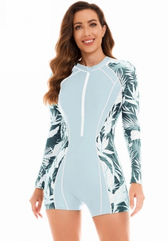 (Real Image)2024 Styles Women Sexy&Fashion Sprint/Summer TikTok&Instagram Print Surfing Wetsuit Sun-proof Swimwear