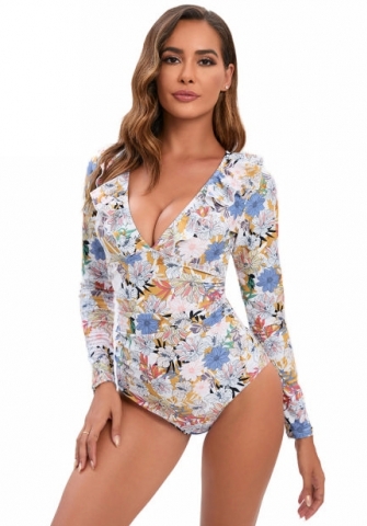 (Real Image)2024 Styles Women Sexy&Fashion Sprint/Summer TikTok&Instagram Print Surfing Wetsuit Sun-proof Swimwear